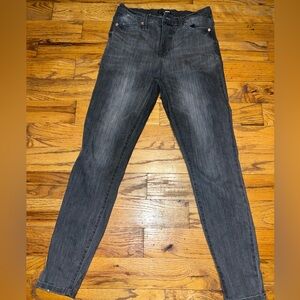 Fashion Nova Black Relaxed Jeans - Washed Gray